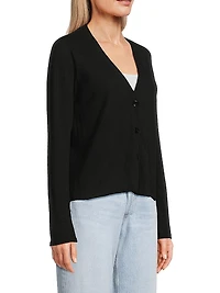 V-Neck Knit Cardigan