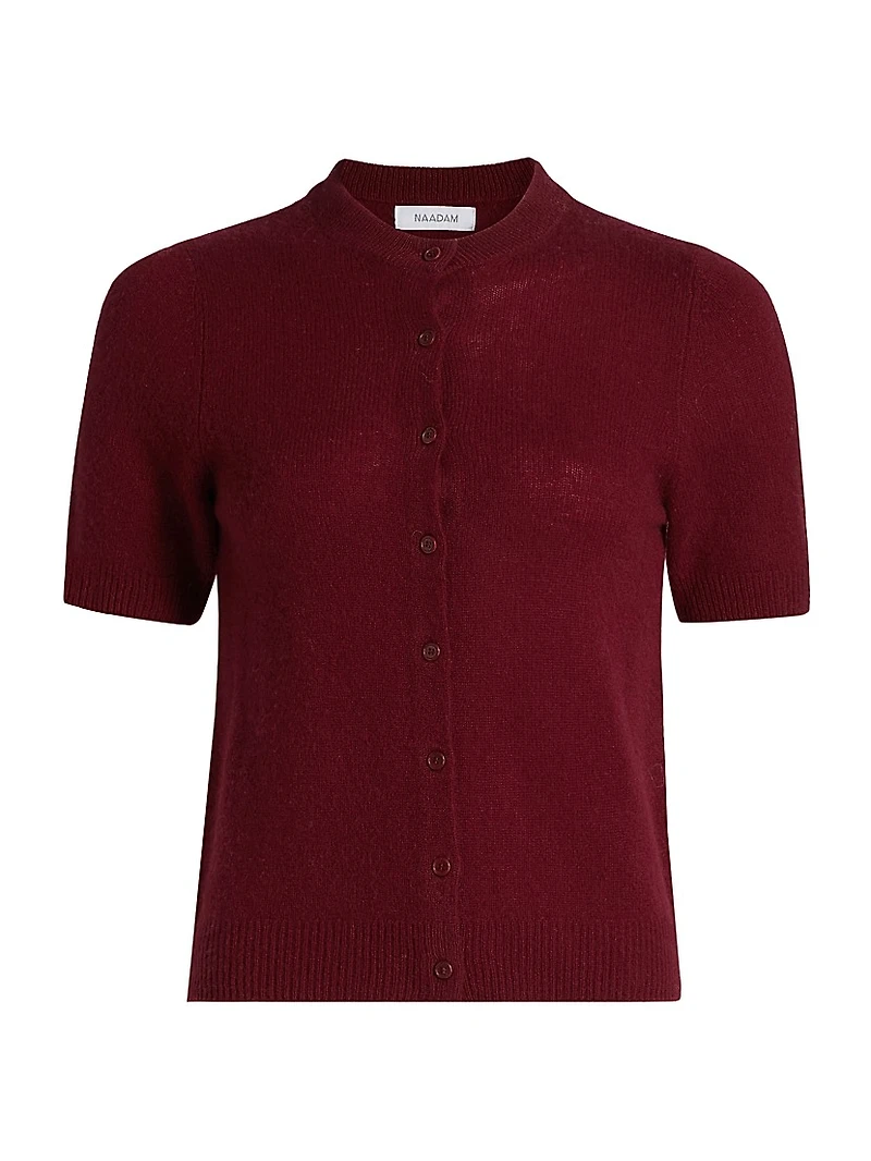 Coastal Cashmere Short-Sleeve Cardigan