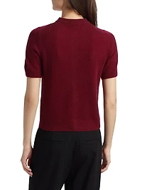 Coastal Cashmere Short-Sleeve Cardigan