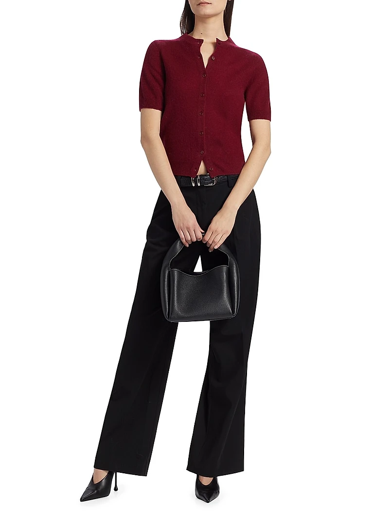 Coastal Cashmere Short-Sleeve Cardigan