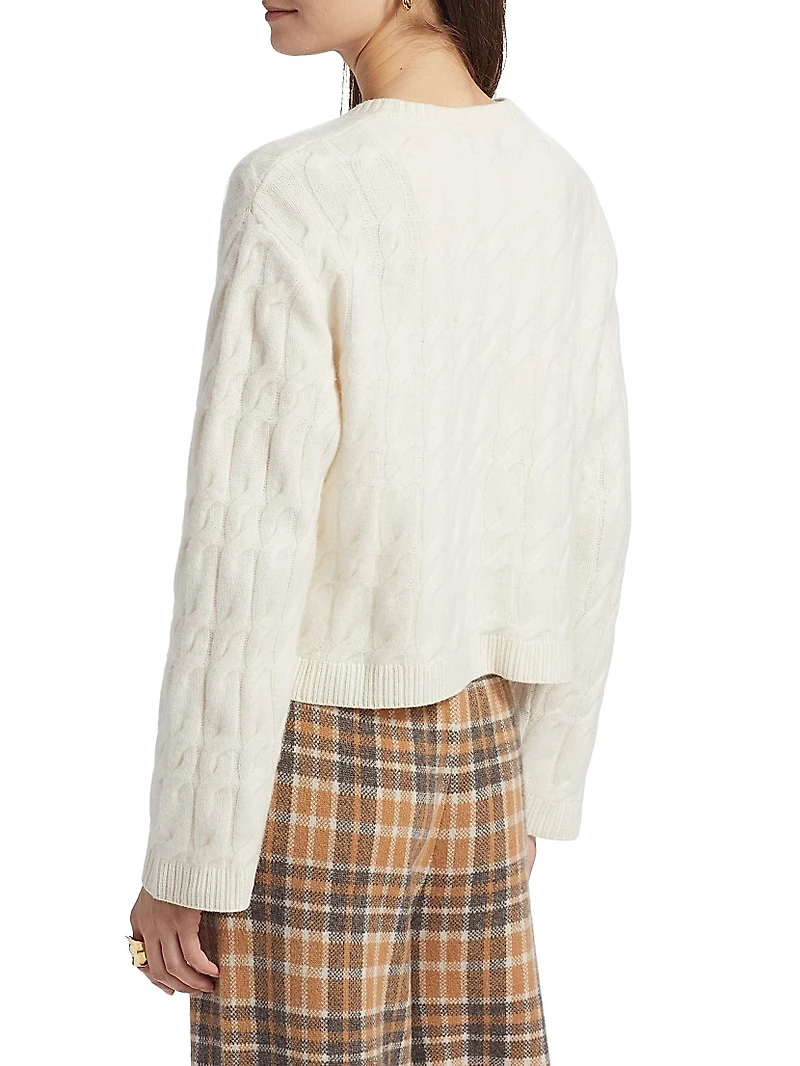 Cable Knit Cashmere Cardigan