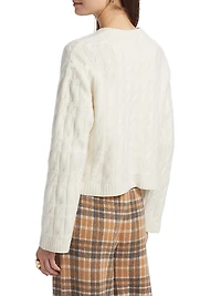 Cable Knit Cashmere Cardigan