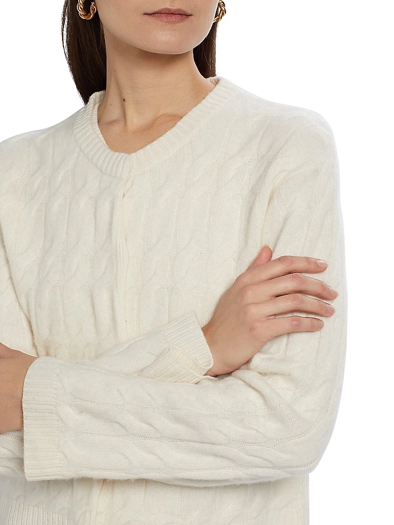Cable Knit Cashmere Cardigan