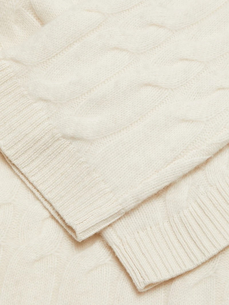 Cable Knit Cashmere Cardigan