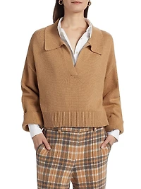 2-Piece Mixed Media Cotton-Cashmere Set
