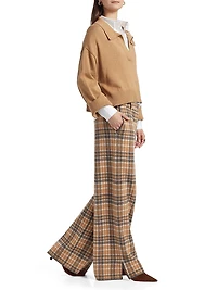 2-Piece Mixed Media Cotton-Cashmere Set