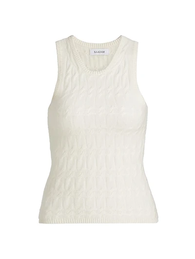Cable Knit Cashmere Tank