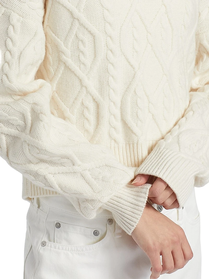 Ultra Luxe Cashmino Wool-Cashmere Polo Sweater