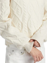 Ultra Luxe Cashmino Wool-Cashmere Polo Sweater