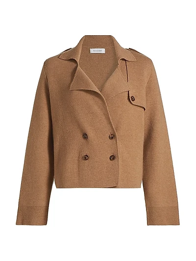 Wool-Cashmere Trench Jacket