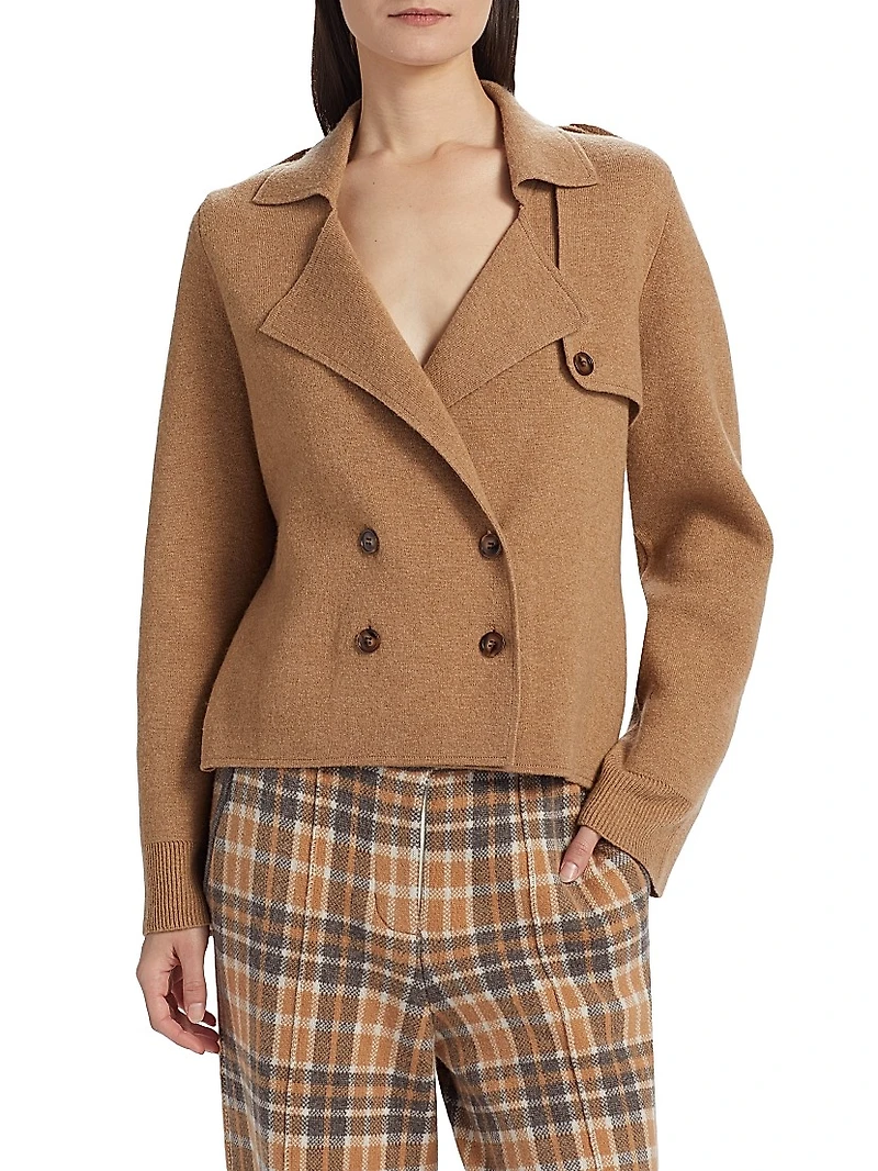 Wool-Cashmere Trench Jacket