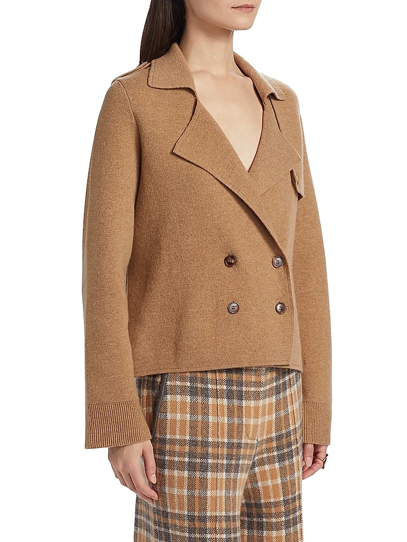 Wool-Cashmere Trench Jacket