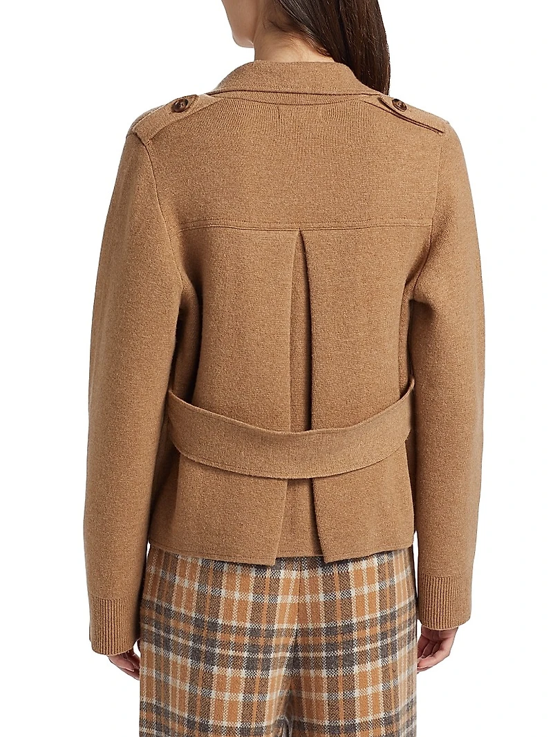 Wool-Cashmere Trench Jacket