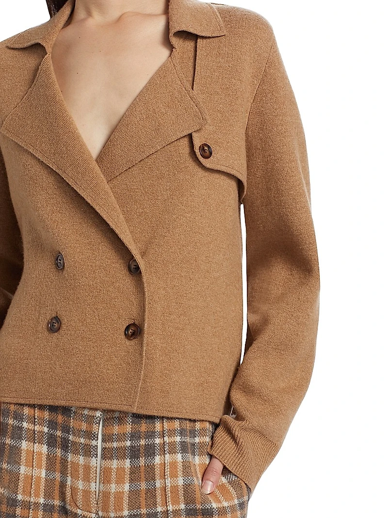 Wool-Cashmere Trench Jacket