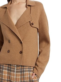 Wool-Cashmere Trench Jacket