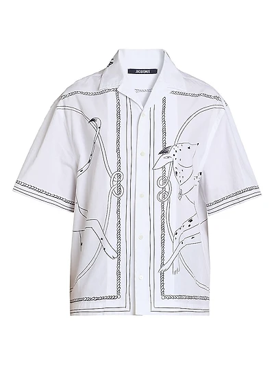 Jean Printed Cotton Shirt