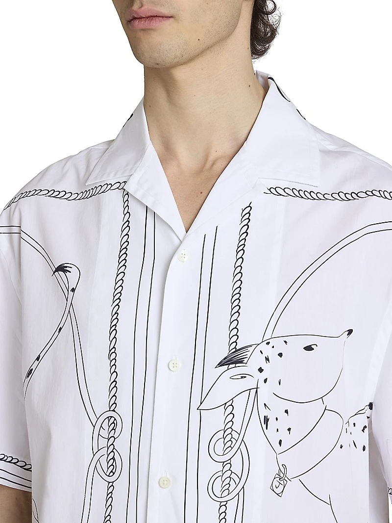 Jean Printed Cotton Shirt
