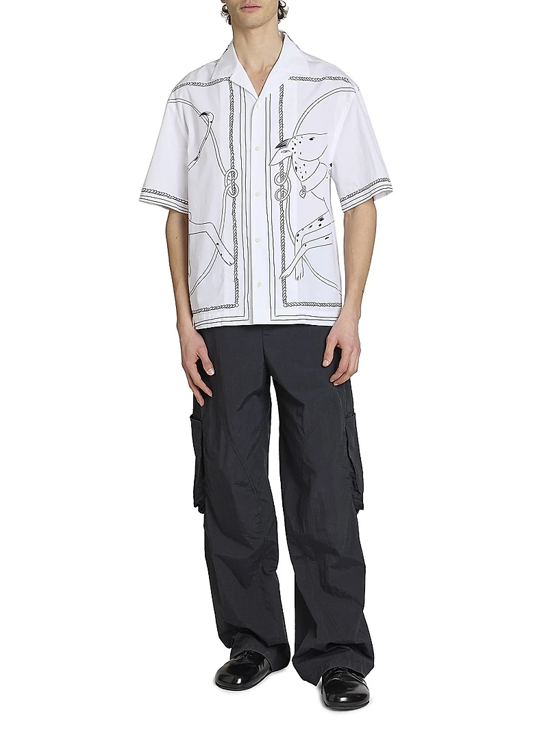 Jean Printed Cotton Shirt