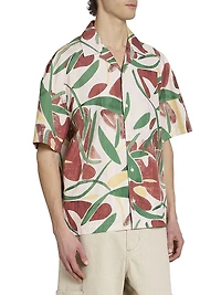 Printed Cotton Camp Shirt