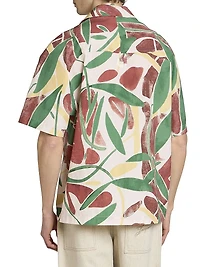 Printed Cotton Camp Shirt
