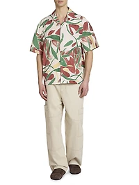 Printed Cotton Camp Shirt