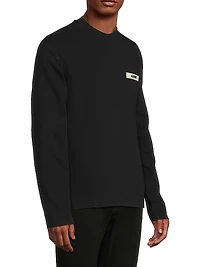 Cotton Logo Long-Sleeve Shirt
