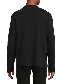 Cotton Logo Long-Sleeve Shirt