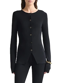 Lainey Button-Front Sweater