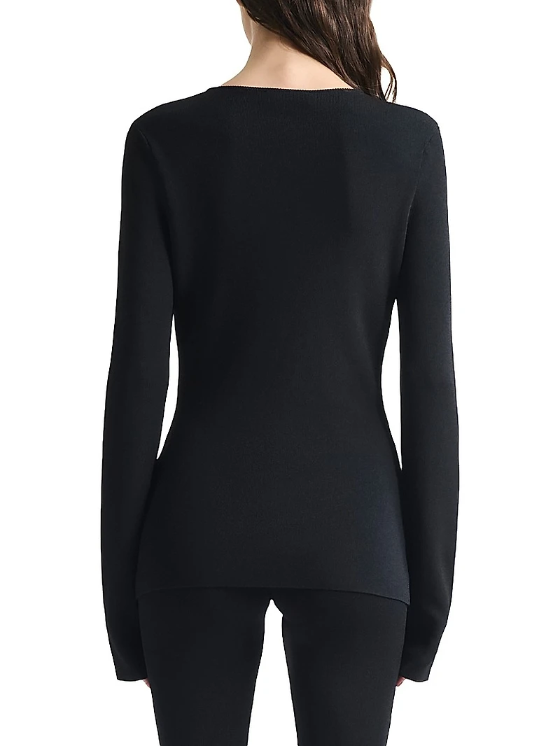 Lainey Button-Front Sweater