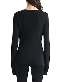 Lainey Button-Front Sweater