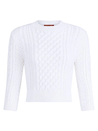 Cabbie Cable-Knit Cotton-Blend Sweater