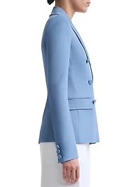 Indiana Virgin Wool Blend Double-Breasted Jacket