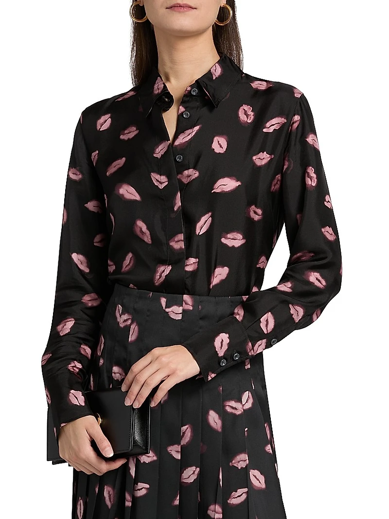 Chika Kisses Silk Blouse