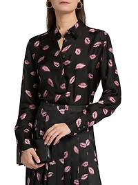 Chika Kisses Silk Blouse