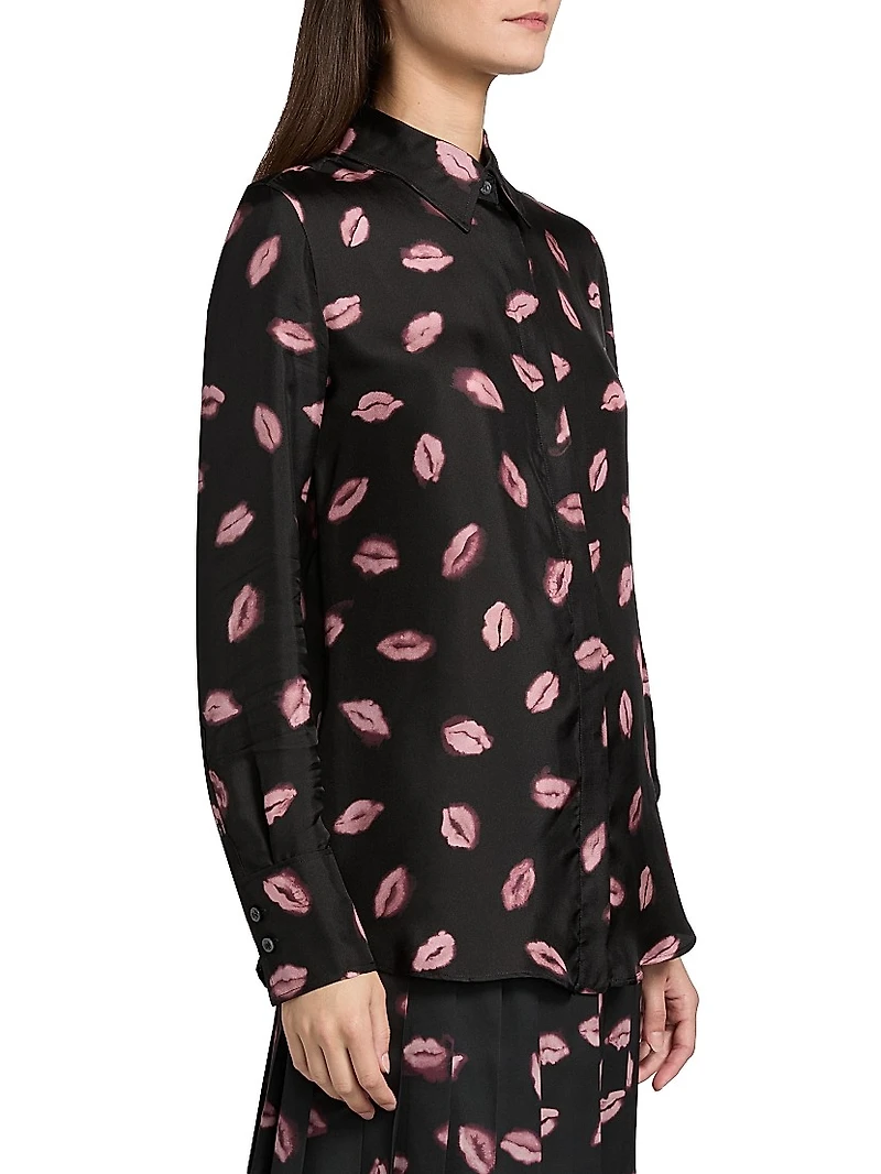 Chika Kisses Silk Blouse