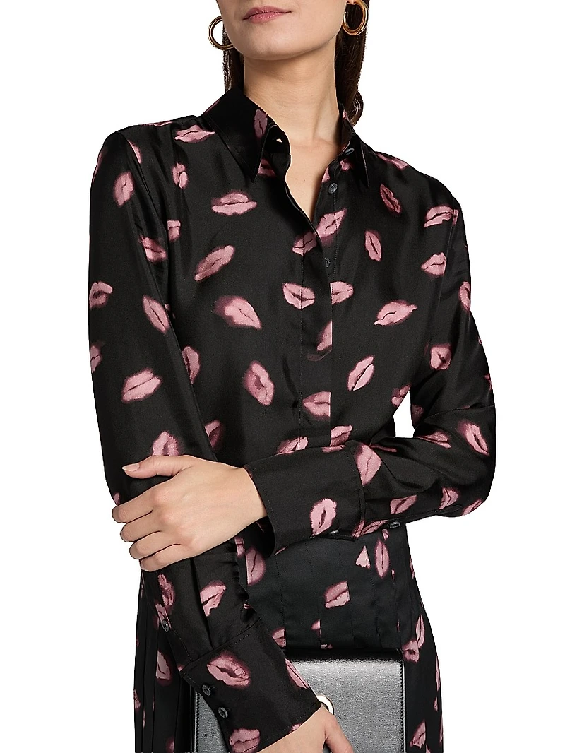 Chika Kisses Silk Blouse