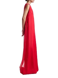 Jools Silk Sleeveless Maxi Dress