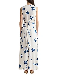 Penny Floral Silk High-Low Dress