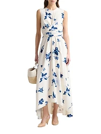 Penny Floral Silk High-Low Dress