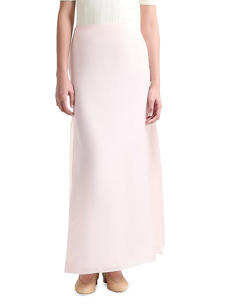Linnie Silk Maxi Skirt