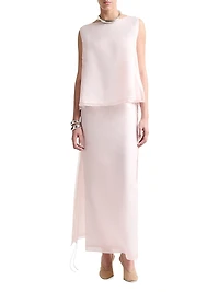Linnie Silk Maxi Skirt