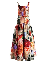 Diana Floral Drop Waist Maxi Dress