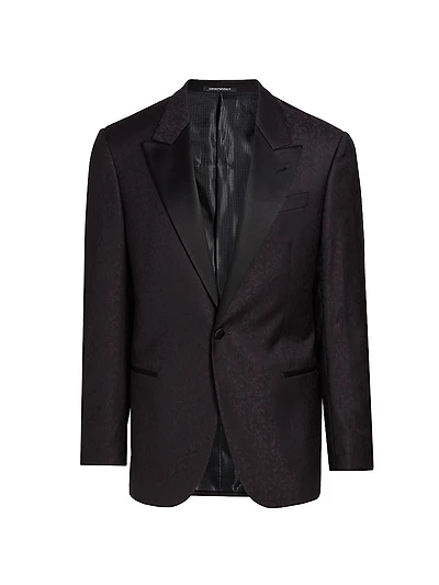 Jacquard Wool Dinner Jacket