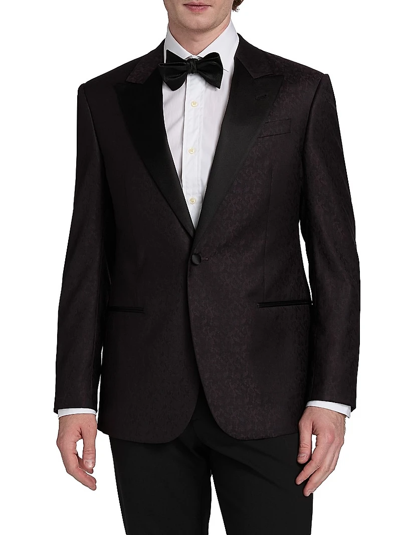 Jacquard Wool Dinner Jacket