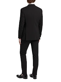 Satin-Lapel Wool Tuxedo