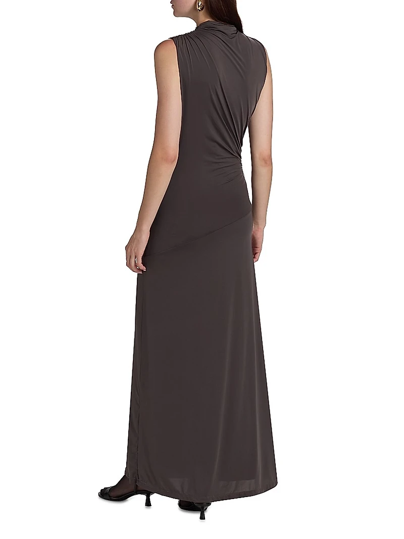 Mick Malu Gathered Maxi Dress