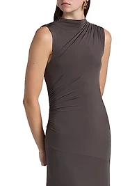 Mick Malu Gathered Maxi Dress
