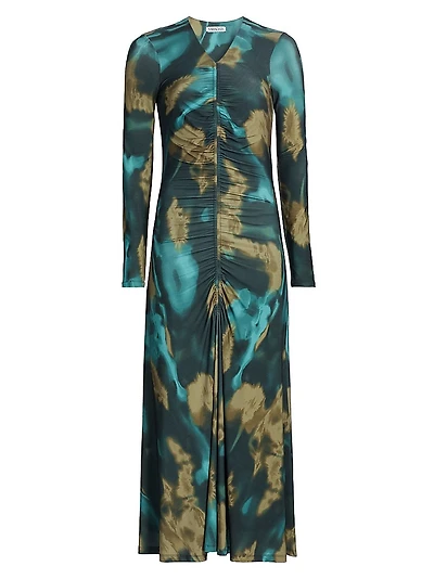 Chester Carly Abstract-Print Maxi Dress