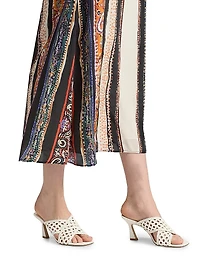 Lennon Sabrina Printed Crepe Midi-Skirt