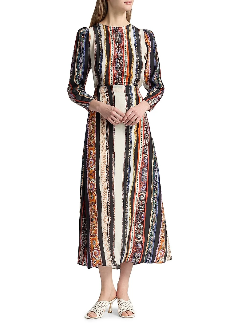 Lennon Paula Printed Crepe Top